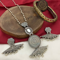 FS Collection Unique Oxidised Necklace Set Perfect For Navratri And Garba