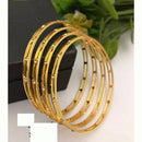 FS Collection Classic Ethnic Gold Plated Bangles Jewellery Set