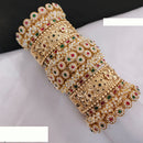 FS Collection Traditional Bridal Chura with Pota Stone and Pearl Embellishments