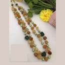 FS Collection Enthic Long Mala Necklace With Nugget Beads And Pearl 