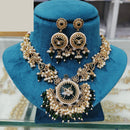 FS Collection Graceful Traditional Kundan And Pearl Necklace Set  for All Occassions