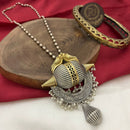 FS Collection Royal 2 Tone Pearl Long Necklace Set