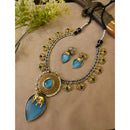 FS Collection Radiant Designer Pota Stone Necklace Set