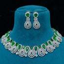 FS Collection Designer American Diamond Necklace Set