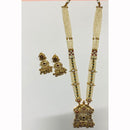 FS Collection Heritage Pota Stone And Pearl Long Necklace Set