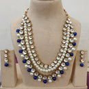 FS Collection Austrian Stone And Pearl Designer Necklace Set