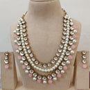 FS Collection Austrian Stone And Pearl Designer Necklace Set