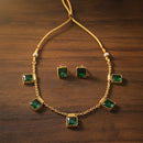 FS Collection Traditional Pota Stone Designer Necklace Set