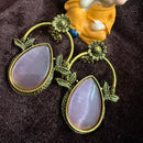 FS Collection Pota Stone Designer Dangler Earrings