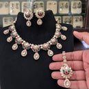 FS Collection Polki Kundan Stone Designer Necklace Set