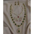 FS Collection Royal Pota And Austrian Stone Double Strand Necklace Set