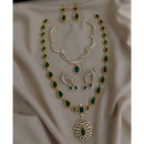 FS Collection Royal Pota And Austrian Stone Double Strand Necklace Set