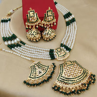 FS Collection Premium Austrian Stone Pearl And Beads Necklace Set