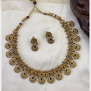 FS Collection Sparkling Pota Stone Necklace Set