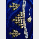 FS Collection Ethnic Design Beads And Pearl Choker Necklace Set