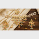 FS Collection Ethnic Design Beads And Pearl Choker Necklace Set