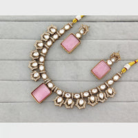 FS Collection Classic Pota Stone And Austrian Stone Necklace Set
