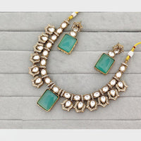 FS Collection Classic Pota Stone And Austrian Stone Necklace Set