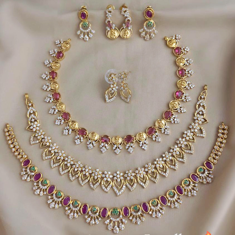 FS Collection Royal Austrian Stone Jewellery Combo Set