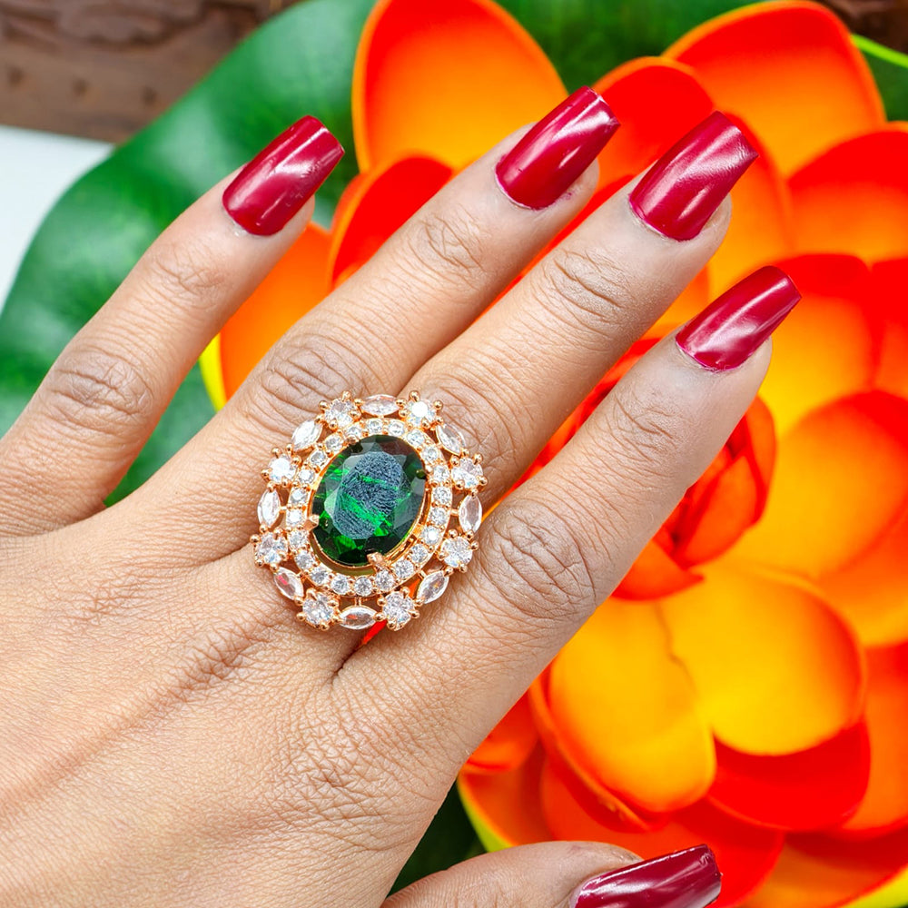 FS Collection Luxury American Diamond Statement Rings