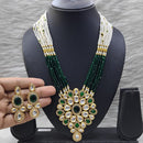 FS Collection Ethnic Design Pota Stone And Pearl Necklace Set