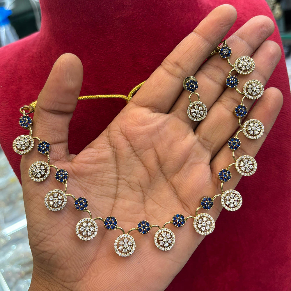 FS Collection Royal Look Austrian Stone Necklace Set