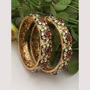 FS Collection Heritage Style Pota Stone Bangles Set