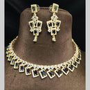 FS Collection Premium American Diamond Statement Necklace Set