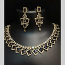 FS Collection Premium American Diamond Statement Necklace Set