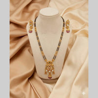 FS Collection Modern Ethnic Pota Stone And Meenakari Mangalsutra