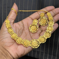FS Collection Glamorous Floral Design Necklace Set