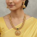 FS Collection Traditional Temple Style Pota Stone Necklace Set