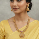 FS Collection Traditional Temple Style Pota Stone Necklace Set