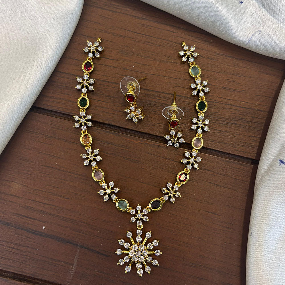 FS Collection Premium Austrian Stone And Crystal Stone Necklace Set