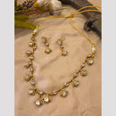 FS Collection Royal Polki Kundan Stone And Pota Stone  Necklace Set