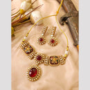 FS Collection Glamorous Pota Stone Choker Necklace Set