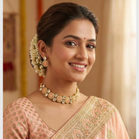 FS Collection Crystal  Stone Choker Necklace Set