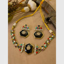FS Collection Gold Plated Crystal Stone Necklace Set