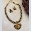 FS Collection Glamorous Pota Stone Temple Necklace Set
