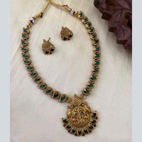 FS Collection Glamorous Pota Stone Temple Necklace Set