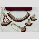 FS Collection Elegant Crystal Stone And Beads Necklace Set