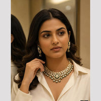 FS Collection Elegant Crystal Stone Necklace Set