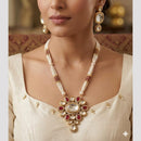 FS Collection Elegant Pota Stone And Beads Necklace Set