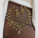 FS Collection Sparkling American Diamond Jewellery Set for Women