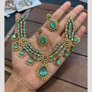 FS Collection Sparkling American Diamond Jewellery Set for Women