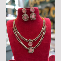 FS Collection Sparkling American Diamond Jewellery Set for Women