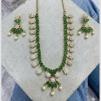 FS Collection Pota Stone And Beads Long Necklace Set