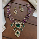 FS Collection Sparkling American Diamond Jewellery Set for Women