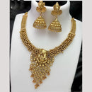FS Collection South Indian Style Divine Lord Ganesha Pearl Necklace Set