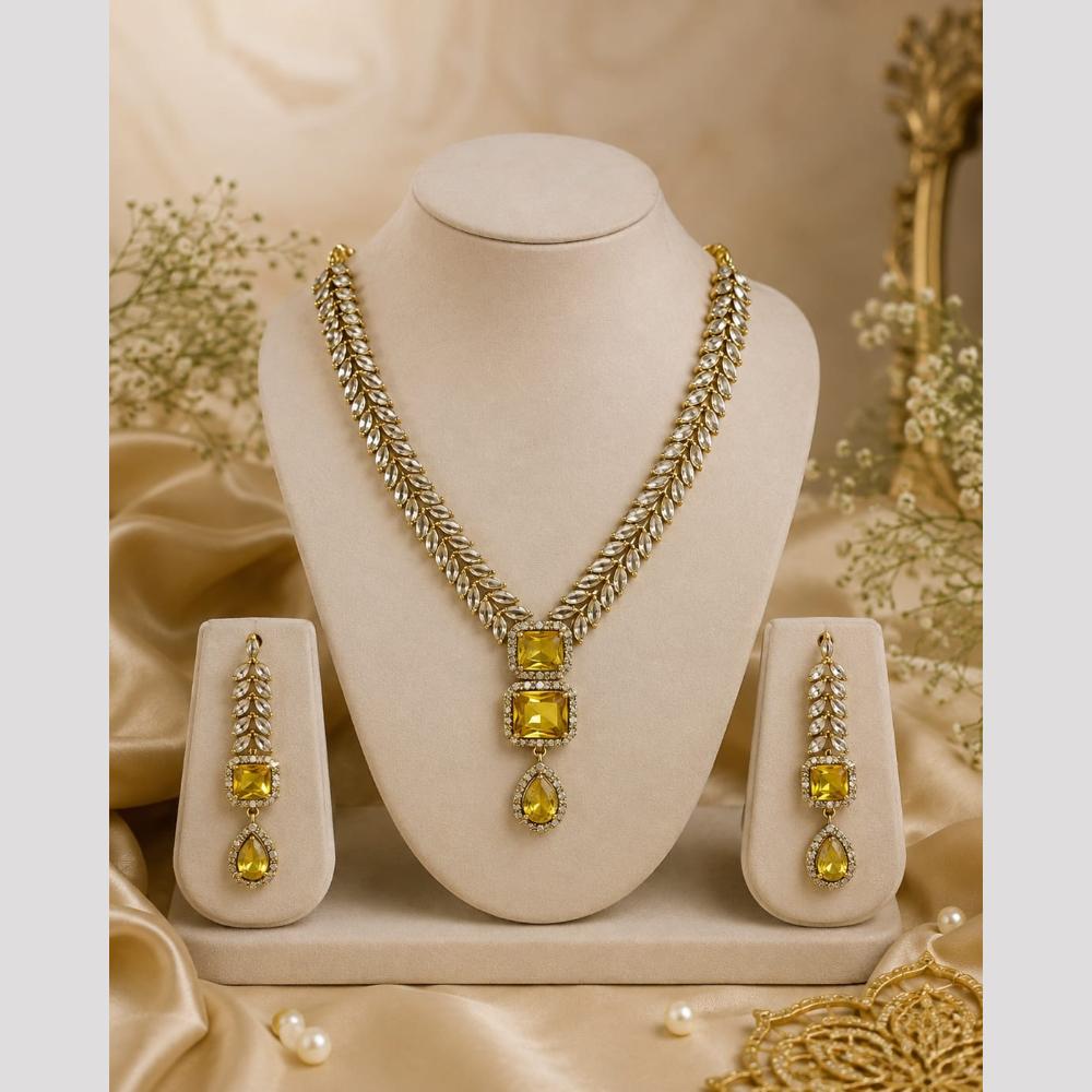FS Collection Dazzling Crystal And Austrian Stone Necklace Set